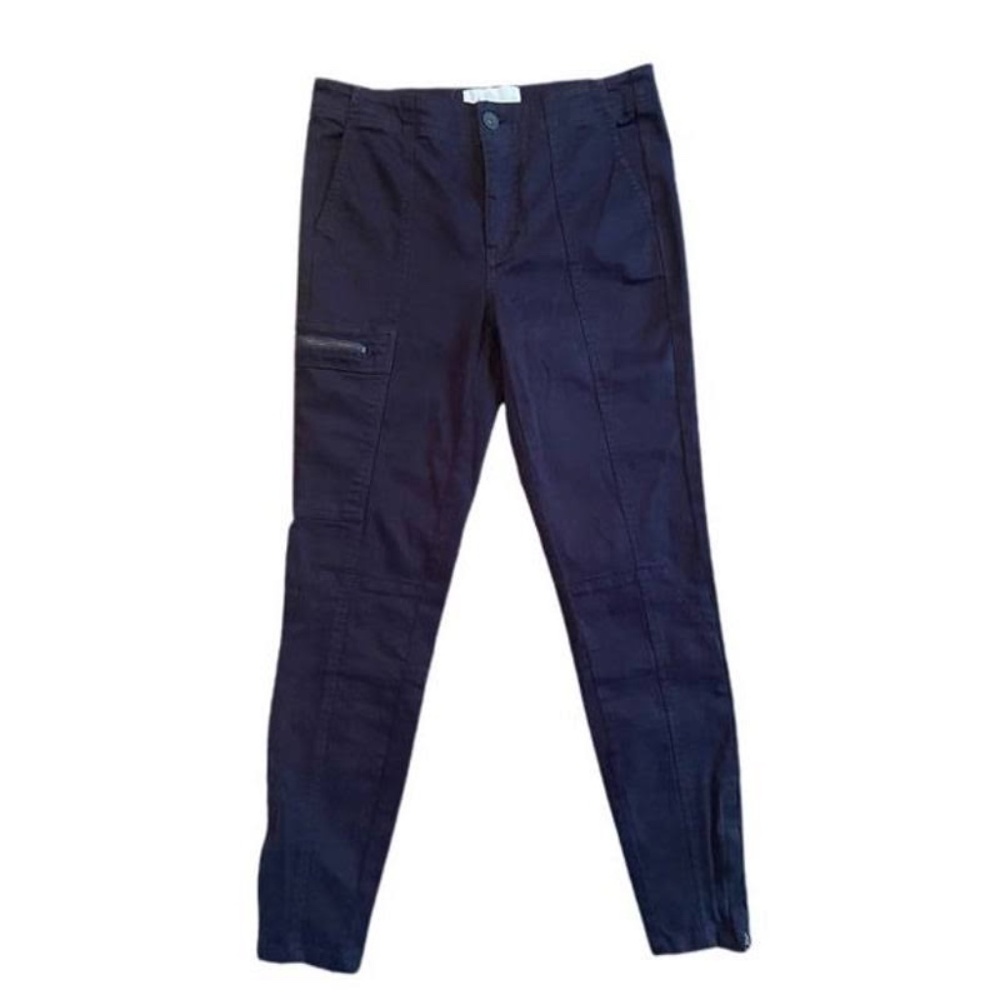 Navy skinny cargo pants